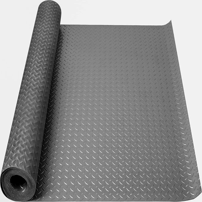 Boshen 7.5Ft x 17Ft Rubber Flooring Mats 2.9mm Thickened Diamond Plate Flooring by Boshen