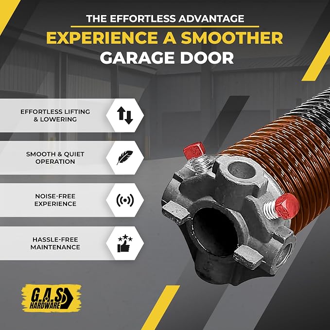 Garage Door Torsion Springs 273x2x35 Includes 1” Steel Bearing, and Winding Bars - Image 5