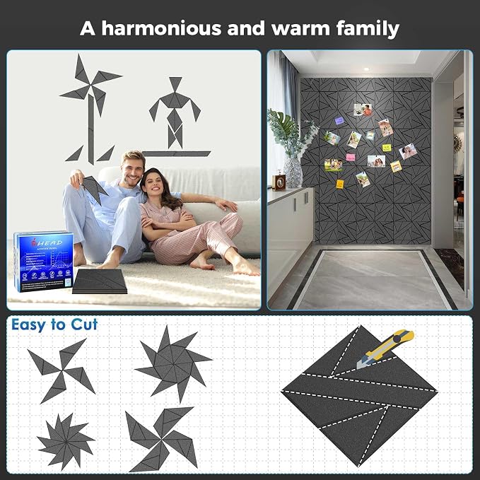 【10 Pack】Acoustic Panels Self-Adhesive - Image 3