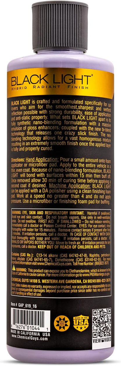 Chemical Guys GAP 619 16 Black Light Hybrid Radiant Finish, Glaze & Sealant - Image 2