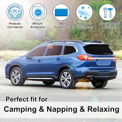 TINGLU Window Shades for Subaru Ascent 2019-2024 2025 Accessories Car Side Full - Image 6
