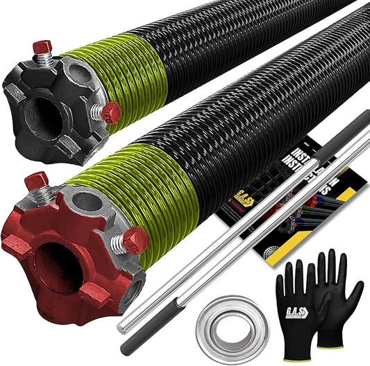 Garage Door Torsion Spring 207x1.75x30 Includes 1” Steel Bearing, Non-Slip by GASHardware