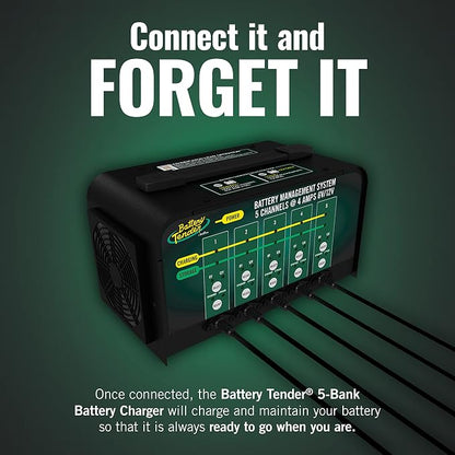 Battery Tender 5 Bank Multibank Charger - 20 AMP - Selectable 12V / 6V - Smart - Image 3