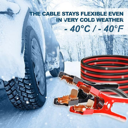 Jumper Cables 6 Gauge 20 Feet Battery Jumper Cables - Image 5