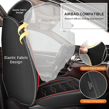 AOMSAZTO Seat Covers Fit for Honda Ridgeline 2006-2024 2025: Crew Cab 2PCS - Image 4