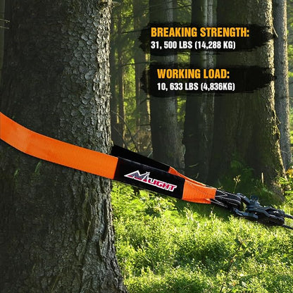 Nilight 3" x 8' Tree Saver Tow Strap Lab Tested 31, 500lbs Break Strength Heavy - Image 8