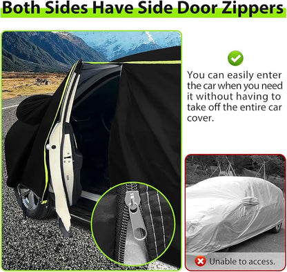 Car Cover for 2015-2024 RX350 RX450 RX500，PEVA Full Car Cover –Adding Cotton - Image 4