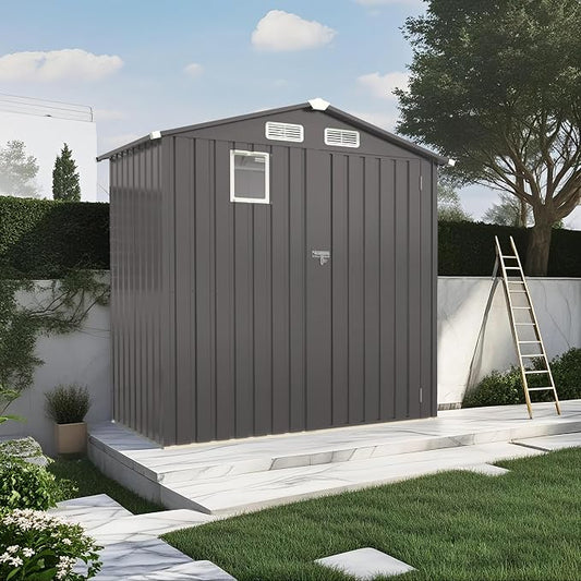 ARMSET 6x3.5 FT Metal Outdoor Storage Shed by ARMSET