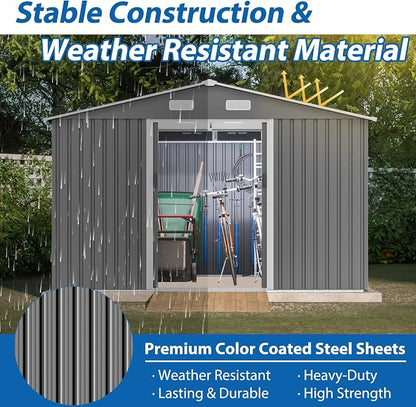 10X8 FT Outdoor Tool Storage Shed - Image 6