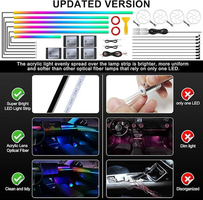 Dream+Color Acrylic Interior Car LED Strip Light - Image 5