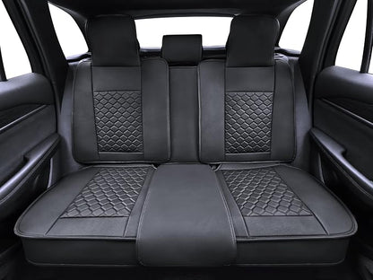 Elantrip Car Seat Cover Full Set Leather Car Seat Protector Universal fit - Image 6