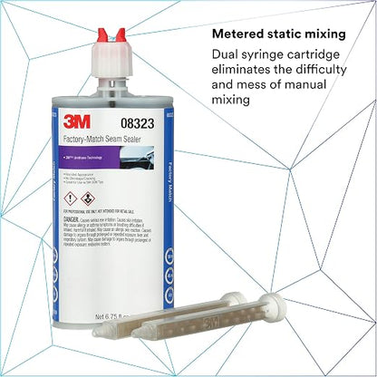 3M Factory-Match Seam Sealer, Medium/High Viscosity Urethane, 200 mL/6.75 fl oz - Image 2