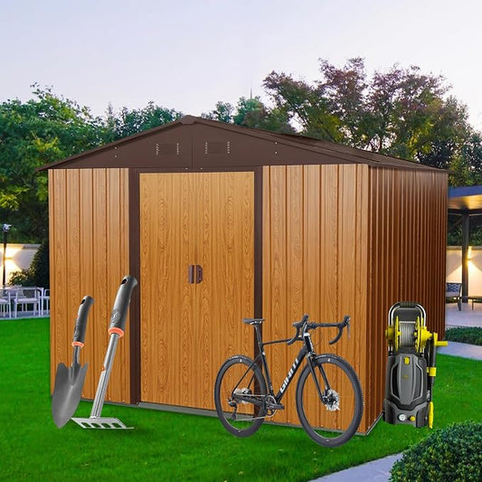 10x8 FT Outdoor Storage Shed, Garden Tool House by Favfurish