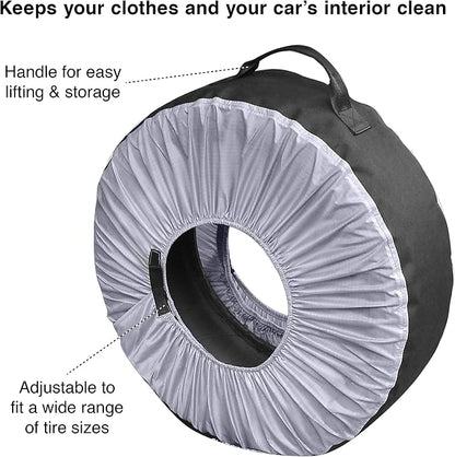 Kurgo Seasonal Tire Tote | Spare Tire Cover | Portable Wheel Bags | Winter Tire - Image 2