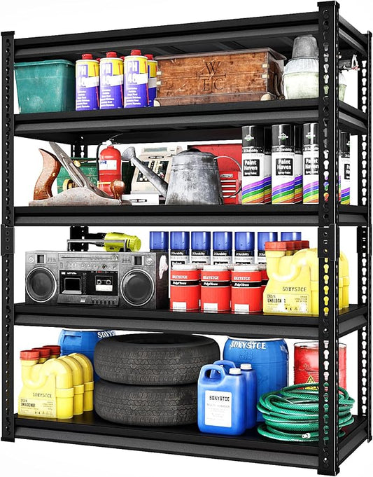 Garage Shelving Heavy Duty 3000LBS Loads, 5-Tier Metal Shelving Units and by SDXYSTCE