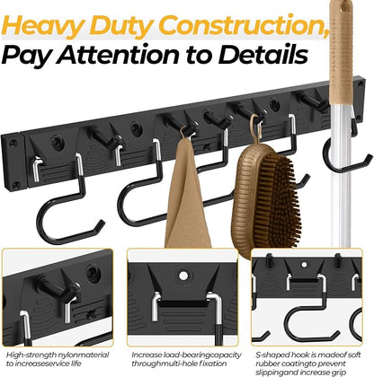 51 Inch Garden Tool Organizer Wall Mount - Image 5