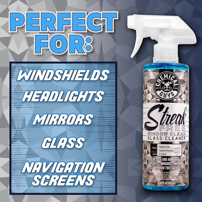 Chemical Guys CLD300 Streak Free Glass & Window Cleaner, Ammonia Free & Safe on - Image 12