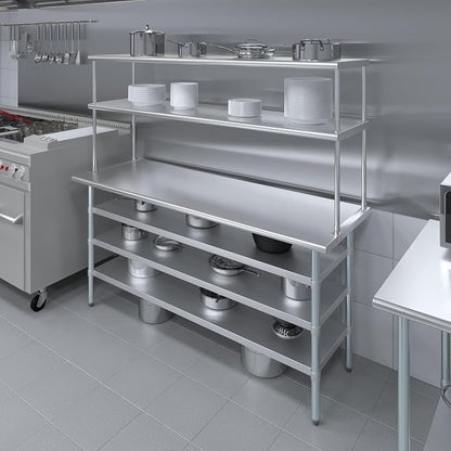 Amgood 24" x 72" Stainless Steel Work Table - Image 4