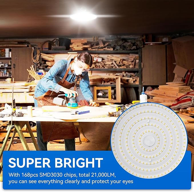 6 Pack UFO Led High Bay Light 150W, 5000K High Bay Led Lights - Image 3