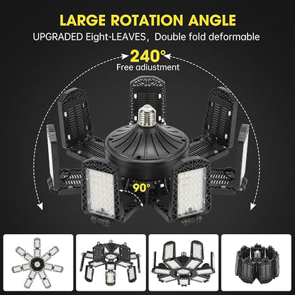 LED Garage Light, Super Bright Screw in E26/E27 Ceiling Shop Work Lamp - Image 4