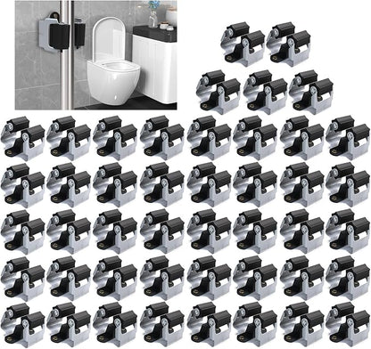3-H Mop and Broom Holder Big Size Hanging 1 KG Extra, 45 Pack Broom Hanger Wall by 3-H