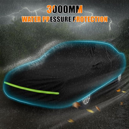Car Cover Compatible with 1992-2012 Ford Crow Victoria, Custom Fit 300D Oxford - Image 6