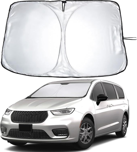 for Chrysler Pacifica 2017-2025 EcoNour Windshield Sunshade -240T Polyester by EcoNour