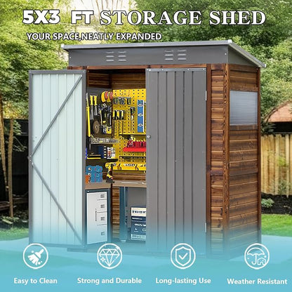 5x3 FT Outdoor Lean to Shed - Image 3