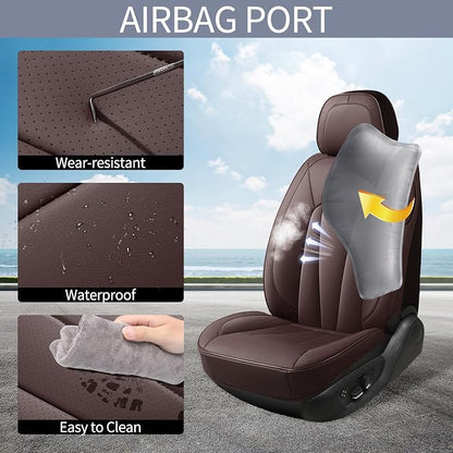 Car Seat Covers Front Seats, Luxury Waterproof Seat Covers, Universal Seat - Image 3