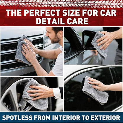Microfiber Cleaning Cloths Bulk-50 Pack, Ultra Absorbent Microfiber Towel Weave - Image 5