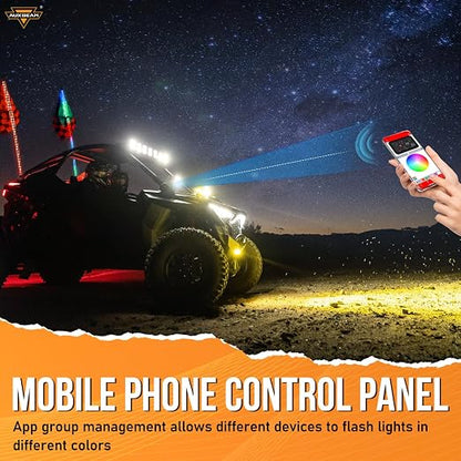 Auxbeam 6 Gang Switch Panel Bluetooth AR-600 RGB Large Button Auxiliary Switch - Image 3