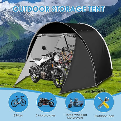 11.5'*6.9'*5.4' Bike Storage Shed Tent, Outdoor Portable Bike Storage, 210D - Image 3