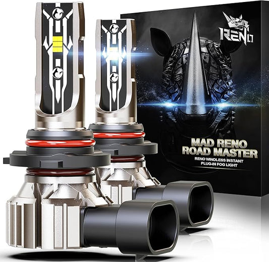 RENO 9005 Bulb, 9005 Fog Lights Bulb, 9005 Light Bulbs Fanless In Line Car Fog by RENO