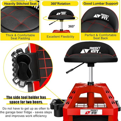 Rolling Shop Stool for Garage - Image 7