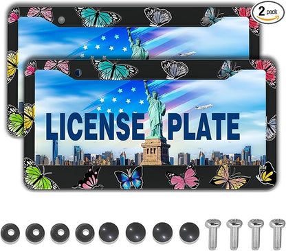 License Plate Frames for Women Multicolor License Plate Frame Holder for Men by Unknown