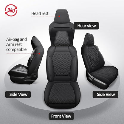 MIROZO Seat Covers for rav4, Waterproof Car Seat Covers Faux Leather Seat Cover - Image 6