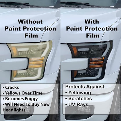 BOGAR TECH DESIGNS Full Headlight Head Light PPF Kit Fits Cadillac Escalade - Image 3