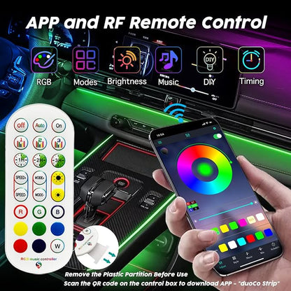 USB Car LED Lights, Interior Car Lights Strip - Image 3