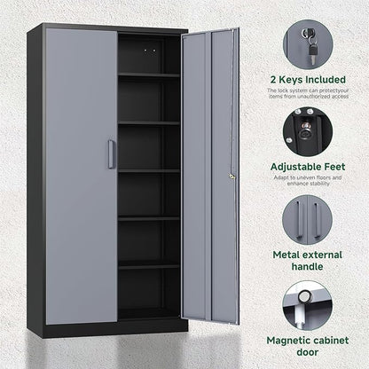 Letaya Metal Storage Cabinet - Image 5