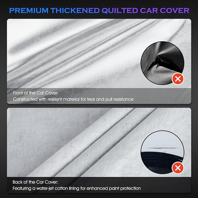 Car Cover Custom Fit for Dodge Challenger 2008-2025, 6 Layers Truck Cover - Image 2