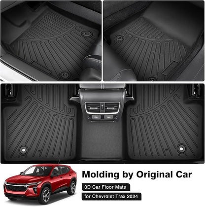 Powerty Floor Mats for 2024 2025 Chevrolet/Chevy Trax Accessories All Weather - Image 2