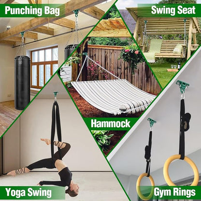 BETOOLL Swing Hangers with Bearing, Heavy Duty Porch Swing Hanging Kit - Image 6