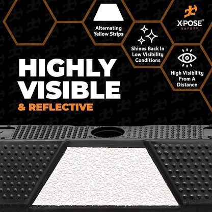 Xpose Safety 72" Heavy Duty Rubber Parking Stopper – 10 Pack Wheel Blocks - Image 4