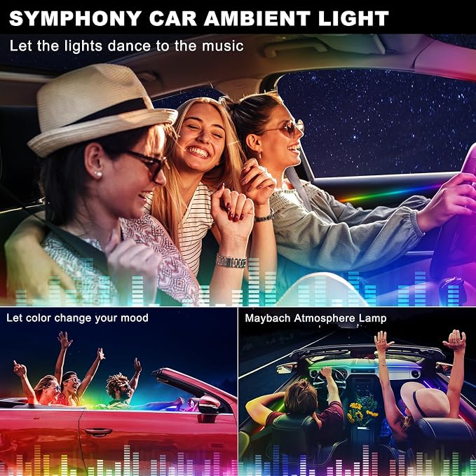 Dreamcolor Acrylic Interior Car LED Strip Light - Image 8
