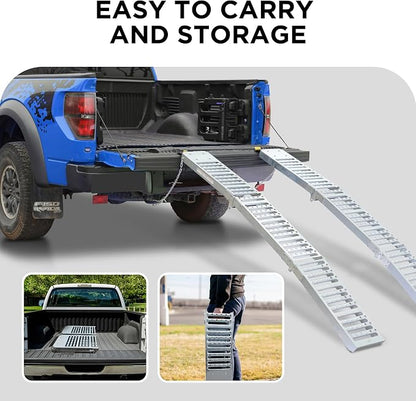 Rockland 72" x 9" Tri-Fold Steel Truck Ramps, 1000 LBS Capacity, Folding - Image 3