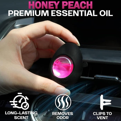 Air Jungles Car Air Freshener Vent Clip 3 Count, Honey Peach Scent, 4 ml Each - Image 5