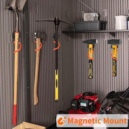 MUTUACTOR Magnetic Broom Holder, Non-Slip Garage Storage Hooks Heavy Duty - Image 4