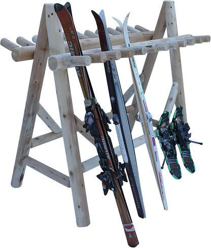 22-Place Freestanding Ski Log Racks, Pole Ski Holders, Garage Racks - Image 9
