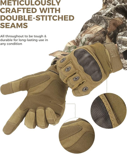 KEMIMOTO Tactical Gloves for Men, Touchscreen Motorcycle Gloves - Image 6
