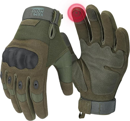 KEMIMOTO Tactical Gloves for Men, Touchscreen Motorcycle Gloves by kemimoto